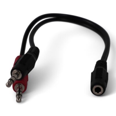 Переходник – разветвитель Mini Jack 3.5 мм на микрофон и наушники 2 x Mini Jack 3.5мм