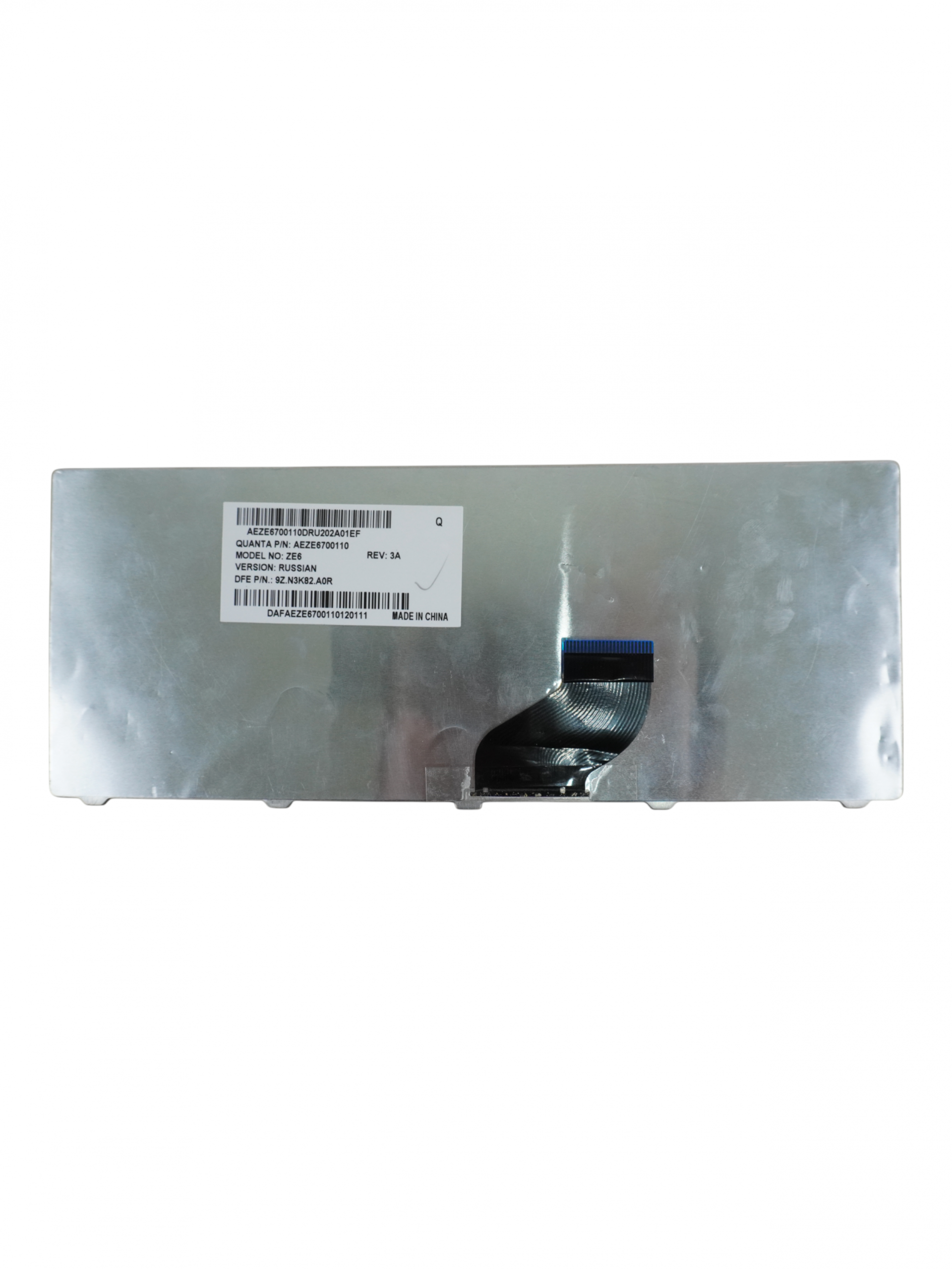 Клавиатура для ноутбука Quanta Computer, ZE6, Черный