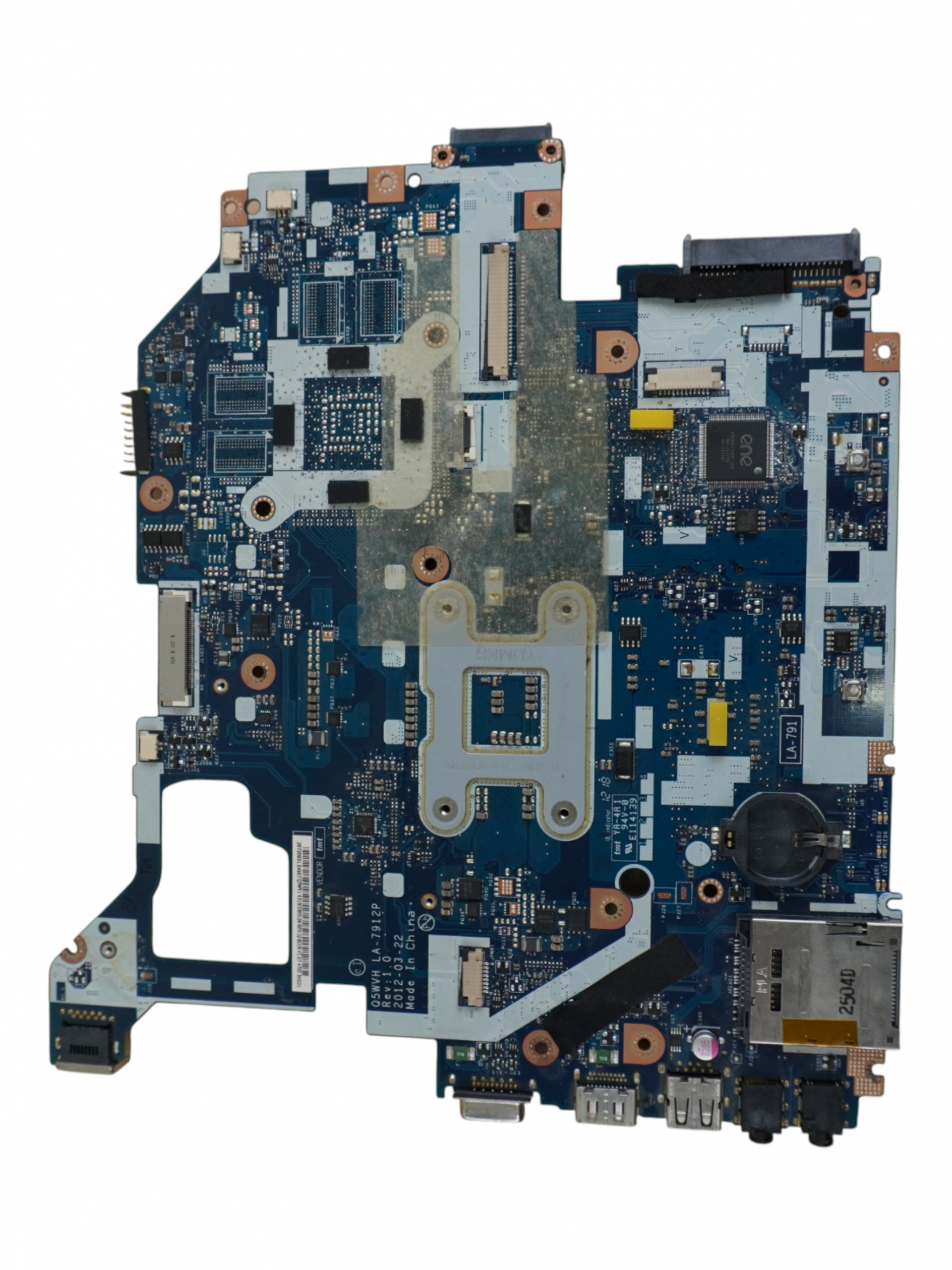 Материнская плата для ноутбука, Acer, Q5WVH LA-7912P Rev: 1.0, rPGA-989 (G2), Intel HM77 Express