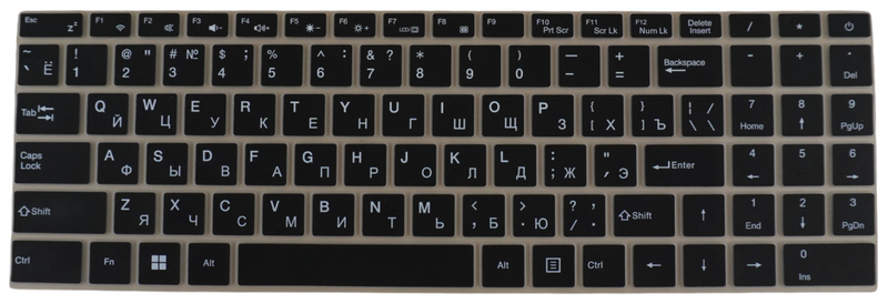 Чехол для клавиатуры для ноутубка, Echips, Joy NQ15E-H, Черный