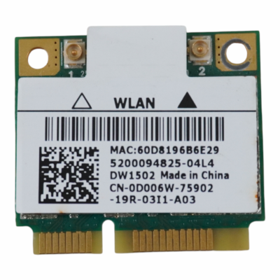 Wi-Fi модуль для ноутбука, Qualcomm, DW1502 (AR9285), Mini PCIe