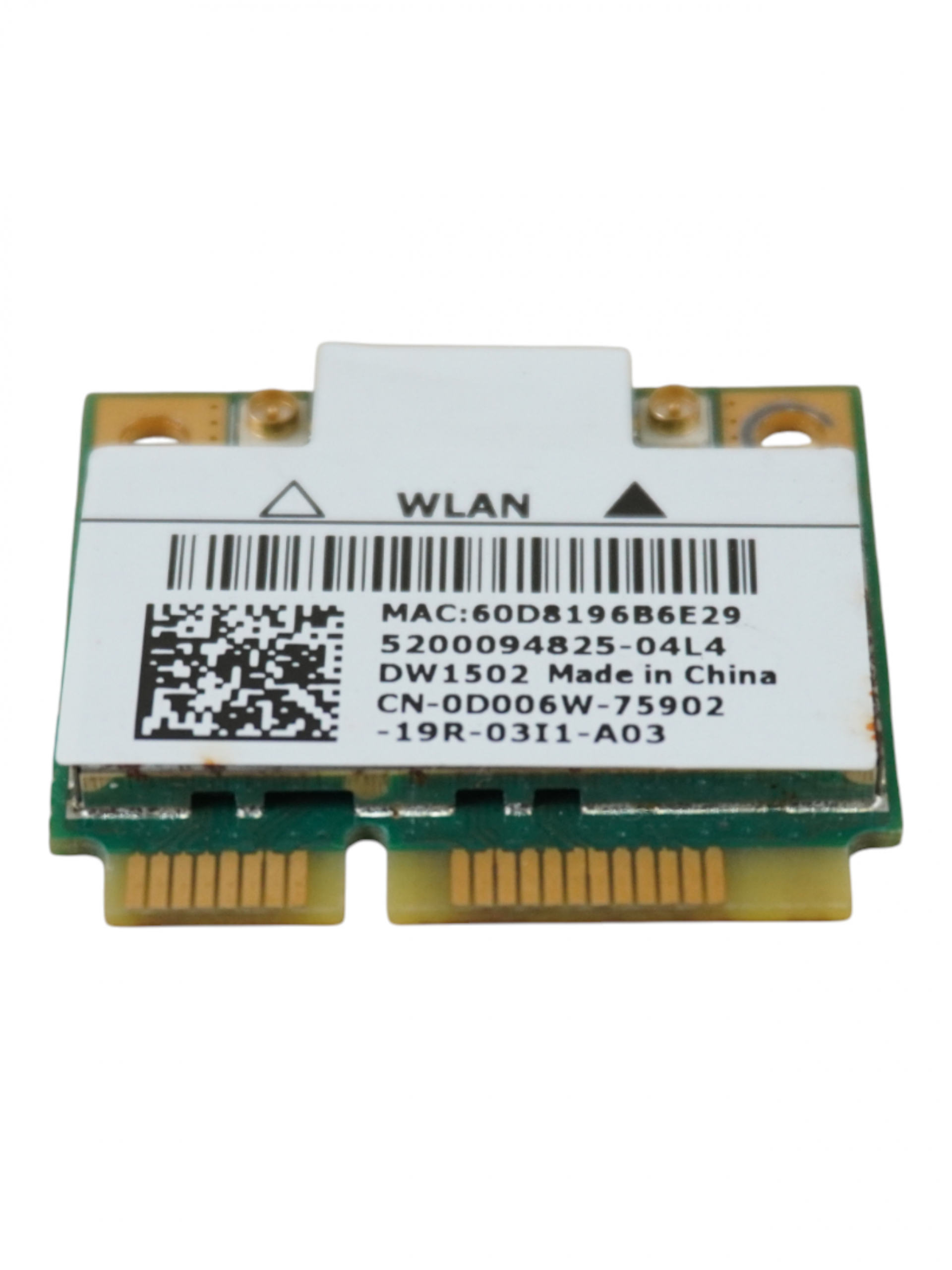 Wi-Fi модуль для ноутбука, Qualcomm, DW1502 (AR9285), Mini PCIe